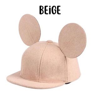 Felt Mickey Mouse Ears Adjustable Hat